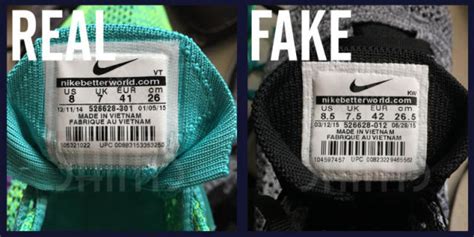 how to check for fake Nike's